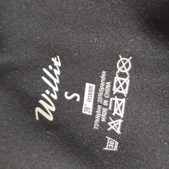 Willit Women Wide Leg Yoga Pants  2 sides  Pockets Stretch Loose Pants Black - Picture 5 of 6